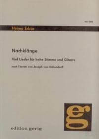 Nachklänge Op. 33 Heimo Erbse Partition Guitare