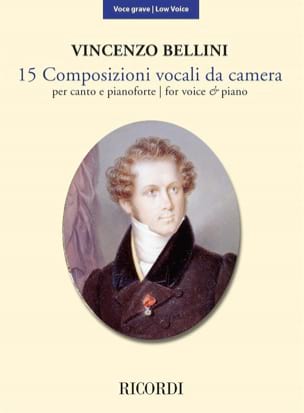 15 Composizioni Vocali da Camera - Voix Grave - BELLINI - Partition