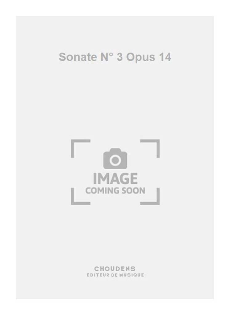 Sonate N°3 Op. 14-3 Claude Ballif Partition Orgue