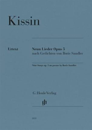 Nine Songs Opus 5 Evgeny Kissin Partition Mélodies