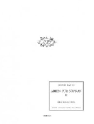 Arien Für Sopran Volume 2 HAYDN Partition Opéras