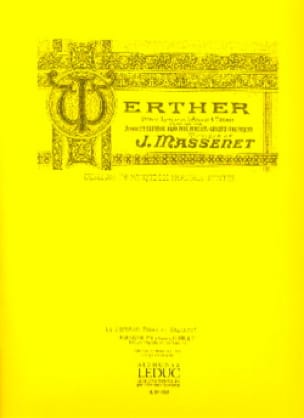 Lied D'Ossian. Werther. Baryton MASSENET Partition Opéras