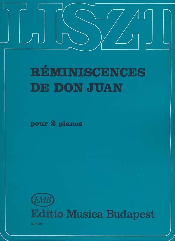Réminiscences de Don Juan. 2 Pianos LISZT Partition Piano