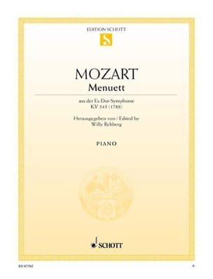 Parcourir les pages de Menuett KV 543 Es-Dur - MOZART - Partition - Piano