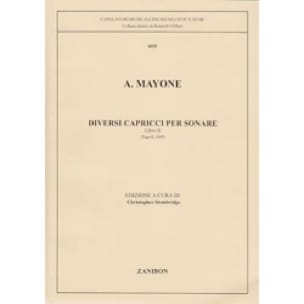 Diversi Capricci per sonare. Libro II Napoli 1609 - Ascanio Mayone