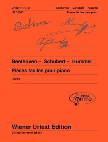 Pièces faciles pour piano - BEETHOVEN / SCHUBERT / HUMMEL - Partition