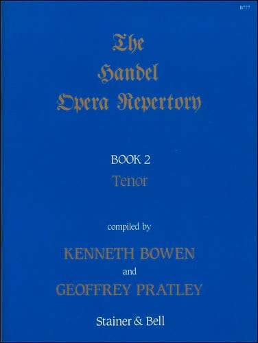 Opera Repertory. Ténor HAENDEL Partition Opéras