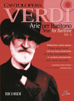 Arie per baritono. Volume 2 VERDI Partition Recueils