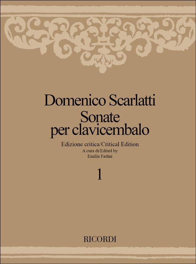 Sonates Volume 1 SCARLATTI Partition Clavecin