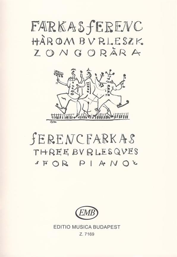3 Burlesques - Ferenc Farkas - Partition - Piano