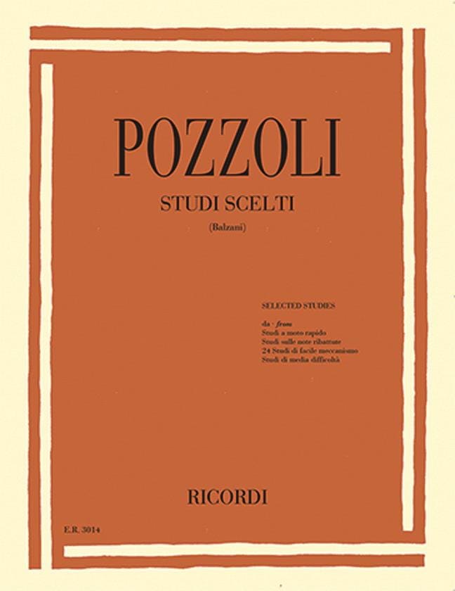 Sélection d'études Ettore Pozzoli Partition Piano
