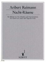 Nacht-Räume 1988 Aribert Reimann Partition Mélodies