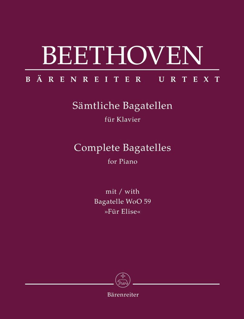 Sämtliche Bagatellen BEETHOVEN Partition Piano