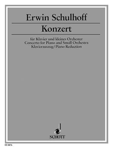 Konzert für Klavier und kleines Orchester 1923 - Erwin Schulhoff