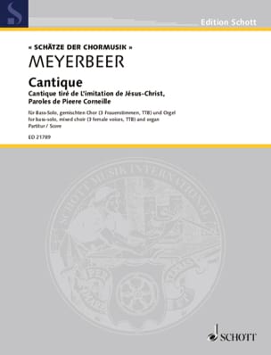 Cantique MEYERBEER Partition Chœur