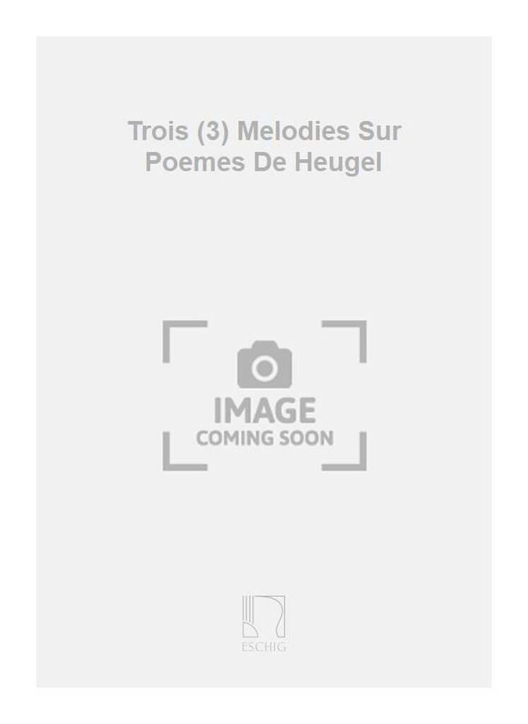 3 mélodies Gabriel Grovlez Partition Mélodies