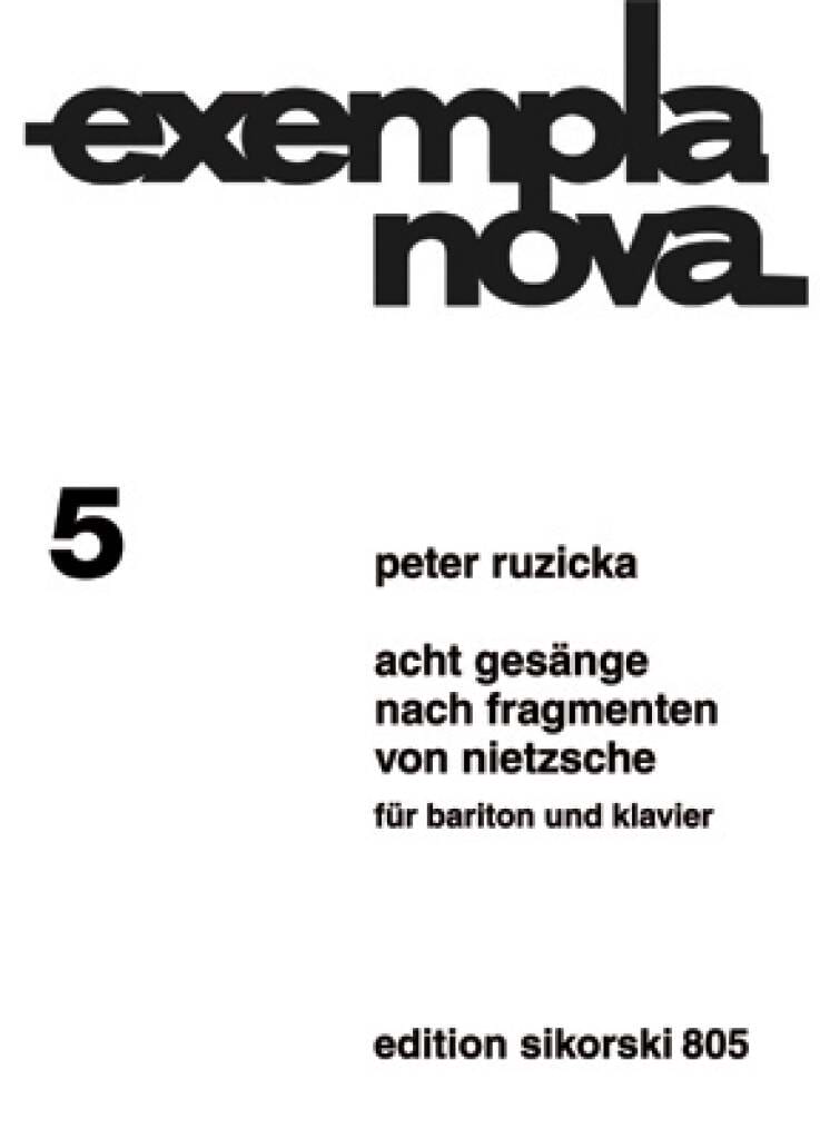 4 Gesänge nach Fragmenten von NietzscheVier Gesänge - Peter Ruzicka
