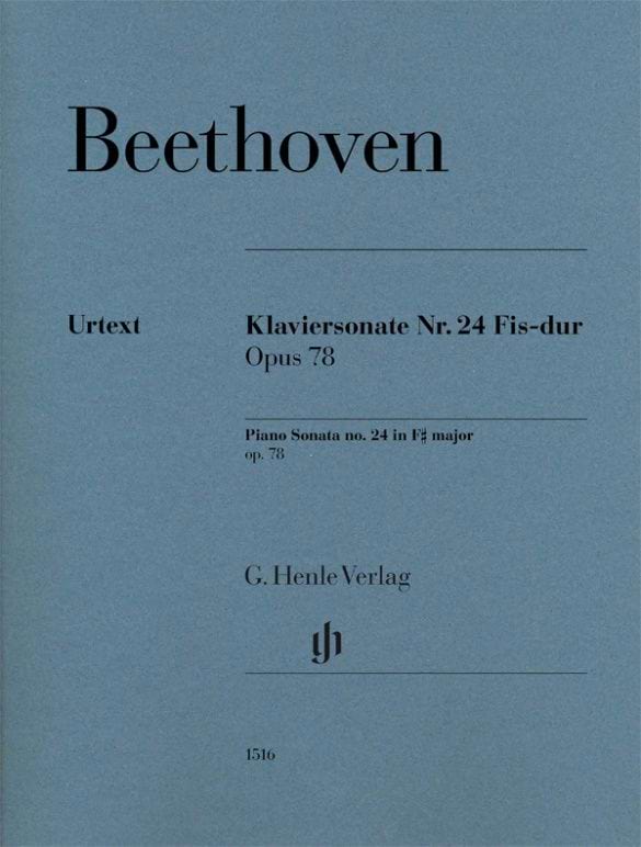 Sonate pour piano n° 24 en Fa dièse majeur Op. 78 - BEETHOVEN