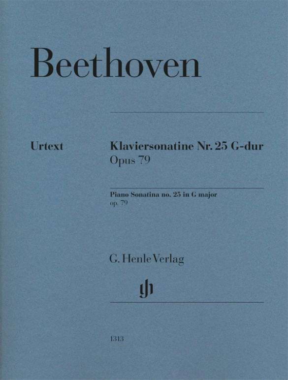 Sonatine pour piano n° 25 en Sol majeur op. 79 - BEETHOVEN - Partition