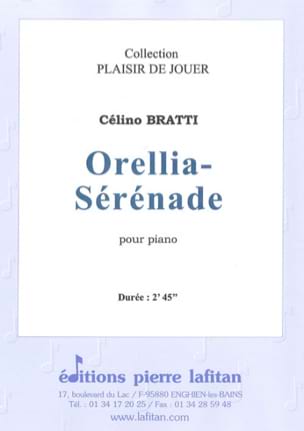 Orellia serenade Célino Bratti Partition Piano