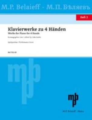 Klavierwerke Zu 4 Händen Volume 2 Partition Piano