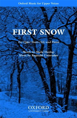 First Snow Reginald Unterseher Partition Chœur