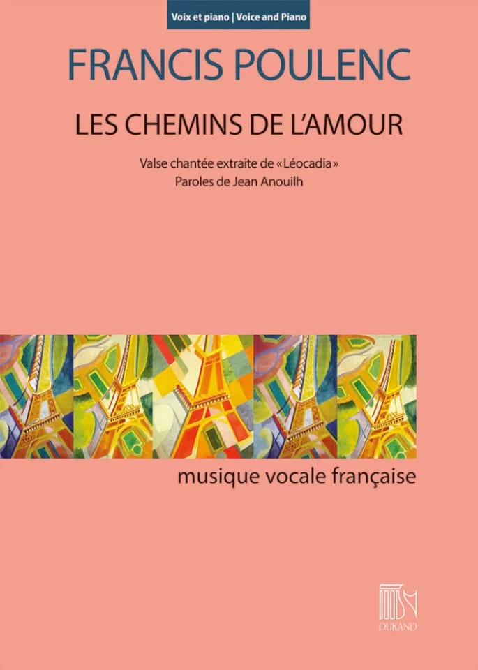Les Chemins de l'amour POULENC Partition Mélodies
