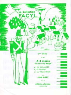 A 4 Mains sur les 5 Doigts Jean Hody Partition Piano