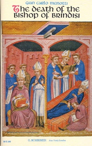 The Death Of Bishop Of Brindisi Gian-Carlo Menotti Partition Chœur