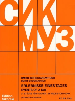 Erlebnisse eines Tages CHOSTAKOVITCH Partition Piano