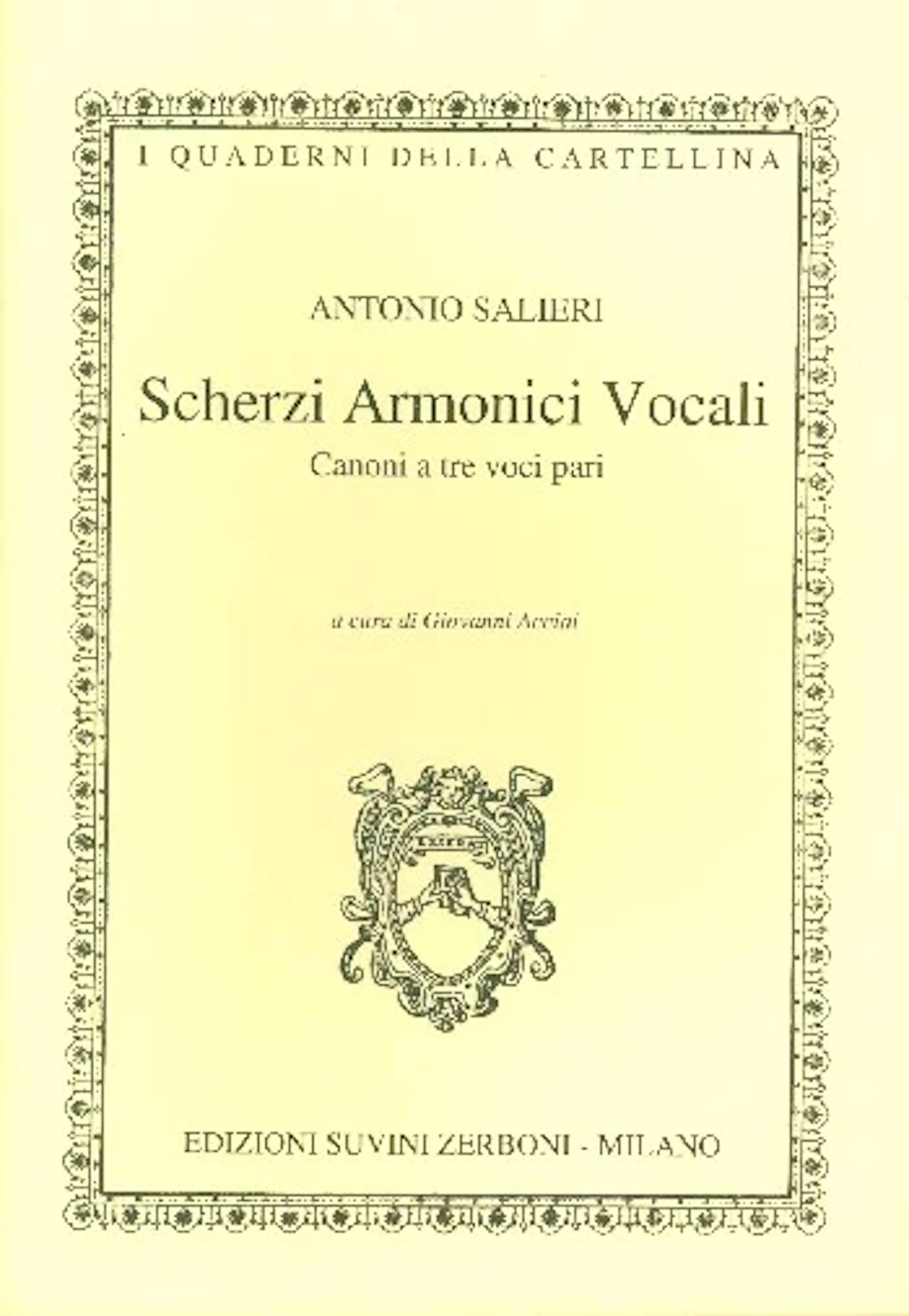 Scherzi Armonici Vocali SALIERI Partition Chœur