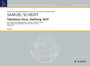 Tabulatura Nova, Hamburg 1624 volume 1 Samuel Scheidt Partition Orgue