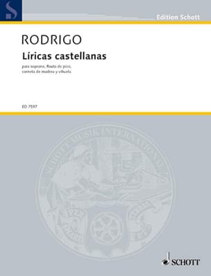 Líricas castellanas 1980 RODRIGO Partition Musique de chambre vocale