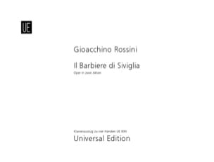 Il Barbiere Di Siviglia. 4 Mains ROSSINI Partition Piano