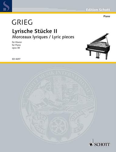 Lyrische Stücke Volume 2 Opus 38 GRIEG Partition Piano