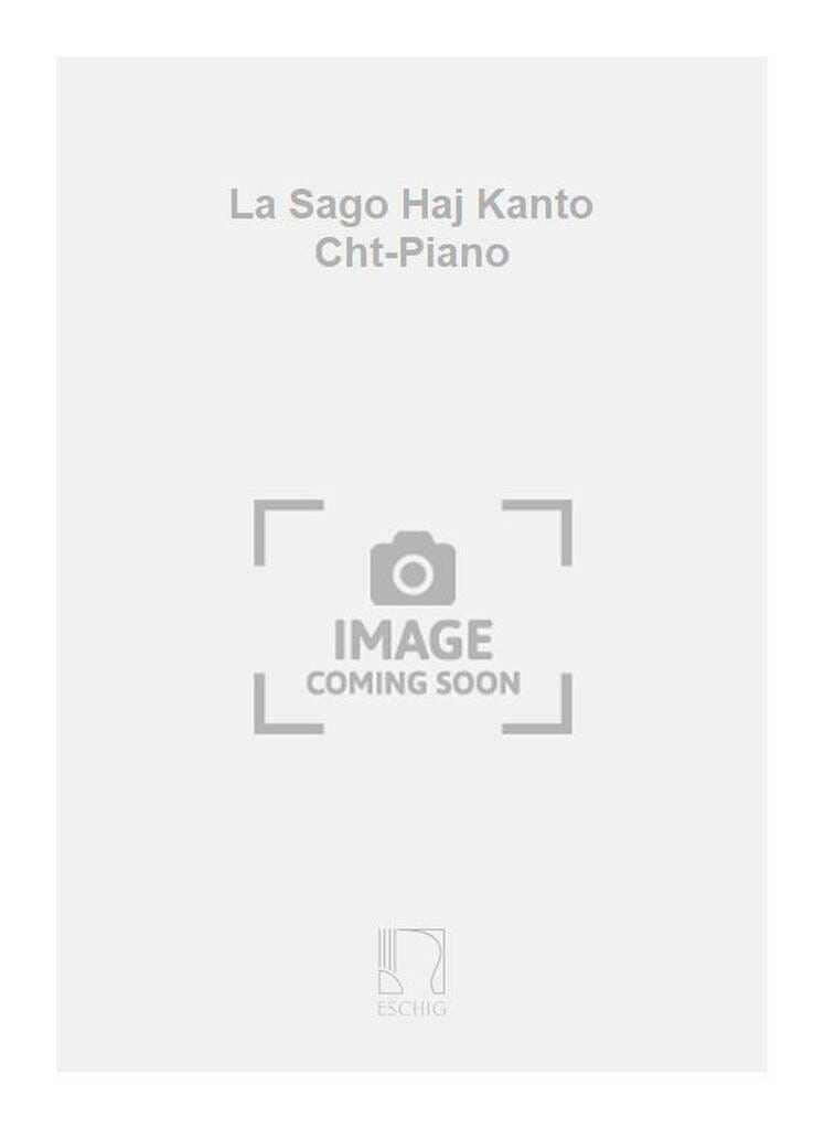 La Sago Haj la Kanto Op. 28-2 Ermend Bonnal Partition Mélodies