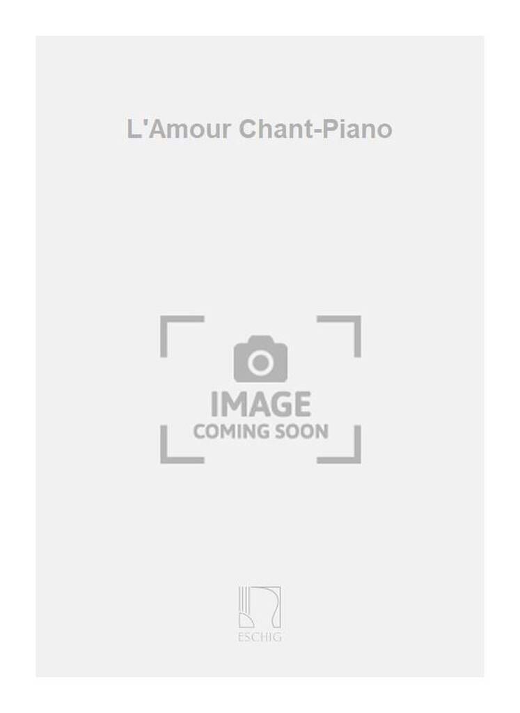 L'amour Ermend Bonnal Partition Chœur
