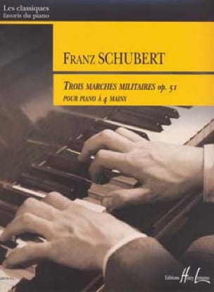 3 Marches Militaires Opus 51. 4 Mains SCHUBERT Partition Piano