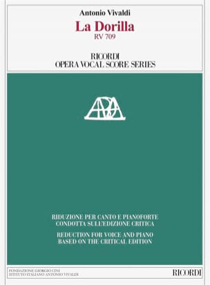 La Dorilla RV 709 - Edition Critique VIVALDI Partition Opéras