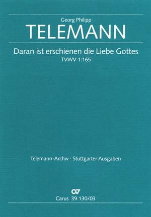 Daran Ist Erschienen Die Liebe Gottes TELEMANN Partition Chœur