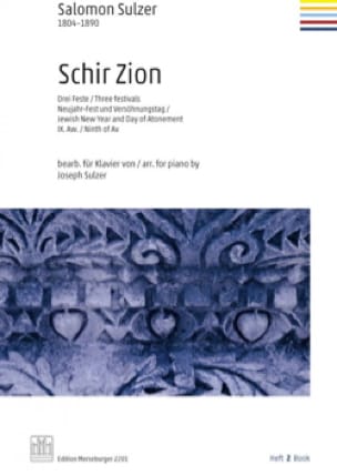 Schir Zion. Volume 2 Salomon Sulzer Partition Piano