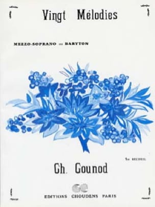 20 Mélodies Volume 1. Voix Moyenne GOUNOD Partition Mélodies