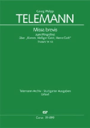 Komm, Heiliger Geist, Herre Gott Tvwv 9-10 - TELEMANN - Partition