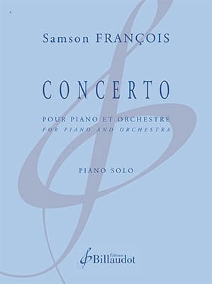 Concerto Samson François Partition Piano