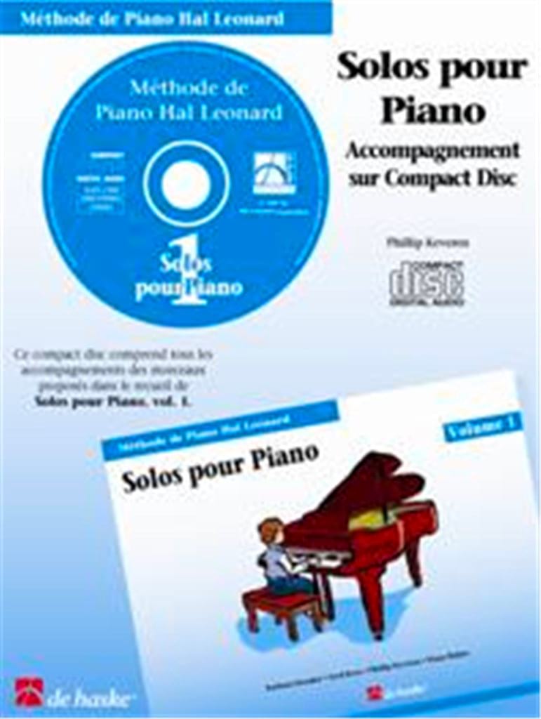 Solos Pour Piano Accompagnement Volume 1. CD - HAL LEONARD - Partition