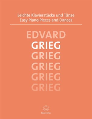 Easy Piano Pieces and Dances GRIEG Partition Piano