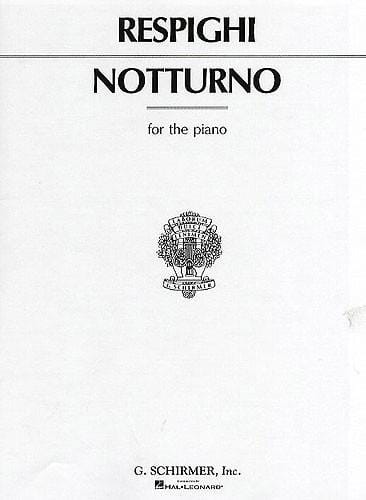 Notturno. Piano - RESPIGHI - Partition - Piano