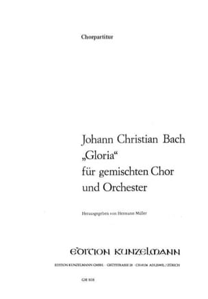 Gloria. Choeur Johann Christian Bach Partition Chœur