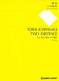 2 Existence. 2 Pianos Toshi Ichyanagi Partition Piano