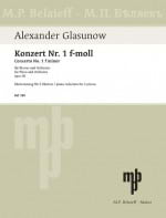 Concerto N°1 Op. 92 GLAZOUNOV Partition Piano